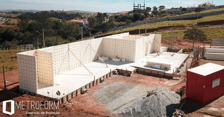 Construção com isopor