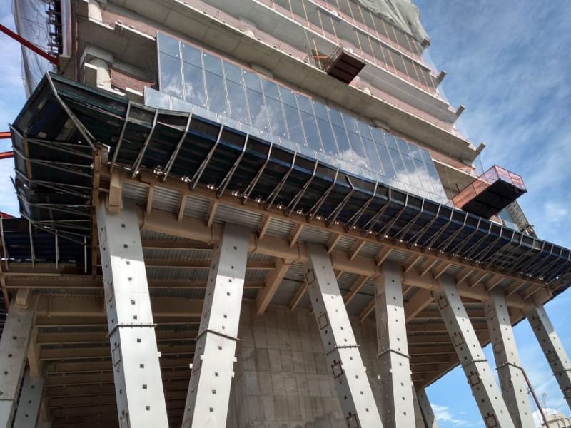 bandejas de proteção construção civil alvenaria estrutural norma