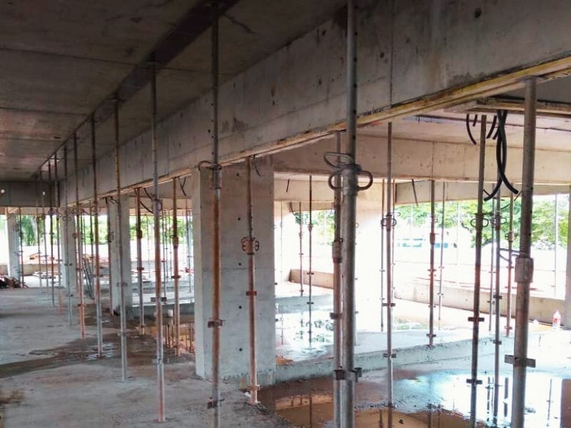 como escorar laje com escora metálica com 3 metros