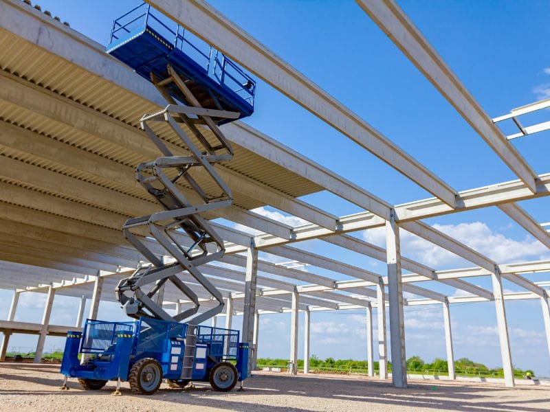 como ligar plataforma tesoura com segurança