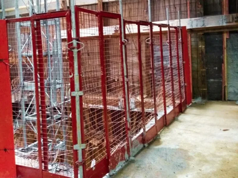 proteção de cremalheira para instalação