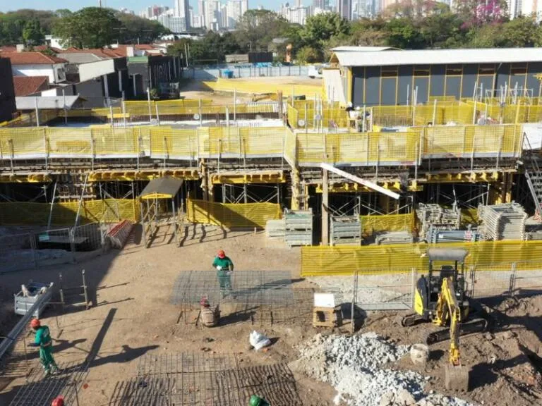 proteção para concretagem de lajes