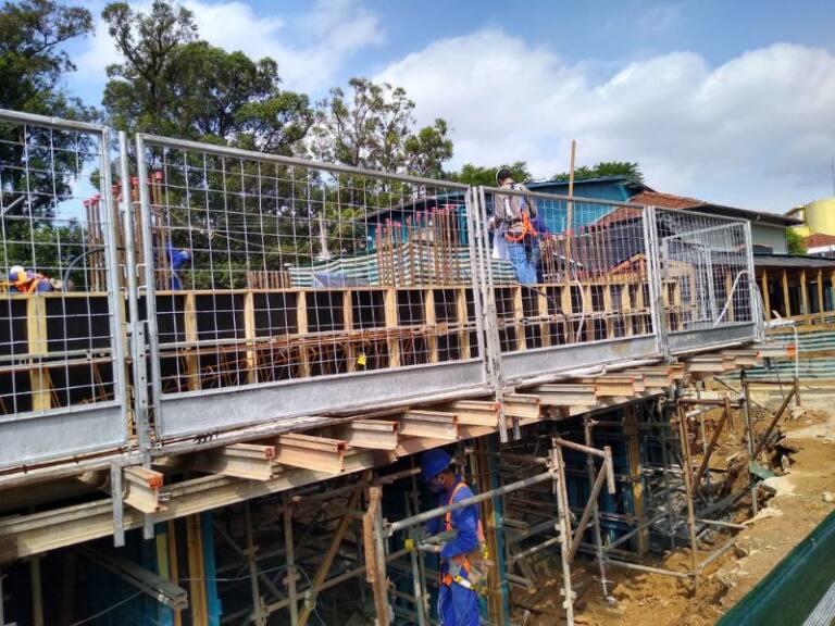 sistema de proteção de concretagem
