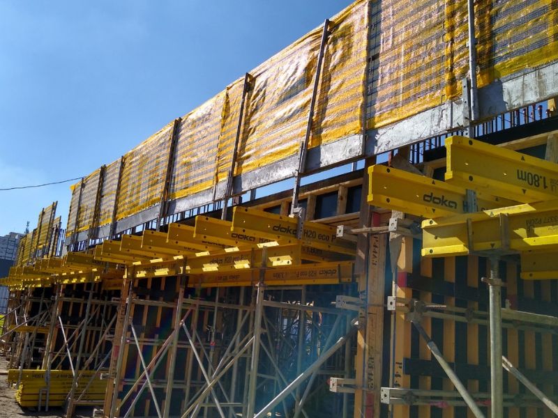 sistema de proteção de concretagem para obras