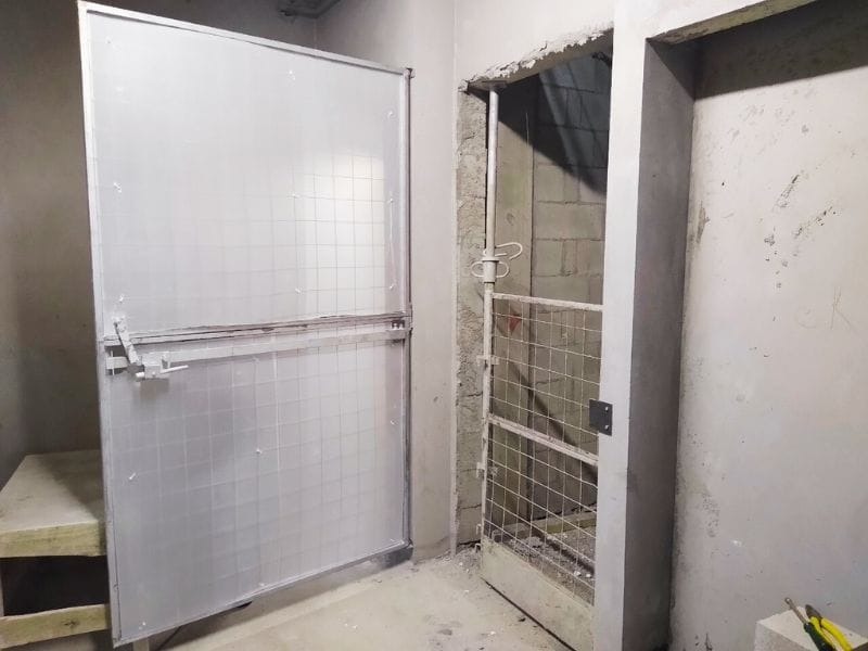 tela aço para proteção de poço elevador para evitar acidentes